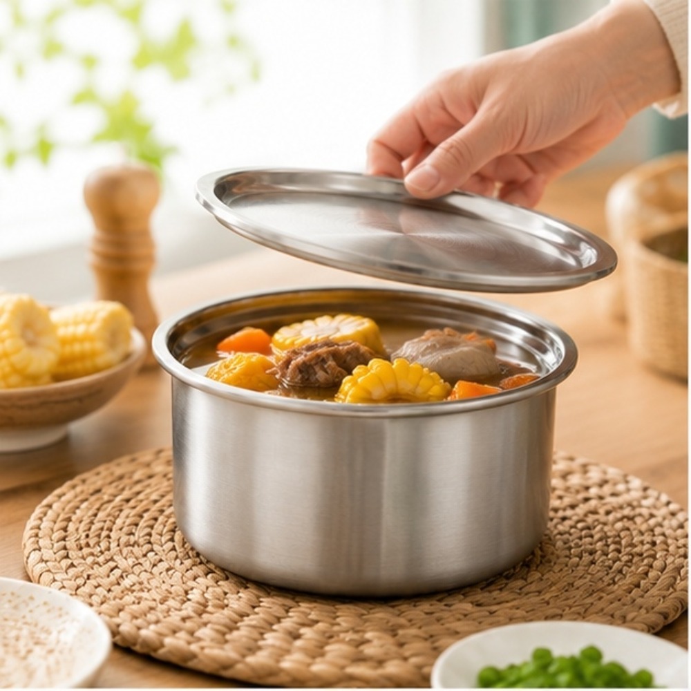 Food Storage Containers With Lids - ถ้วยสแตนเลส 304 พร้อมฝาปิด สำหรับนึ่งไข่ อาหารเด็ก ขนมหวาน