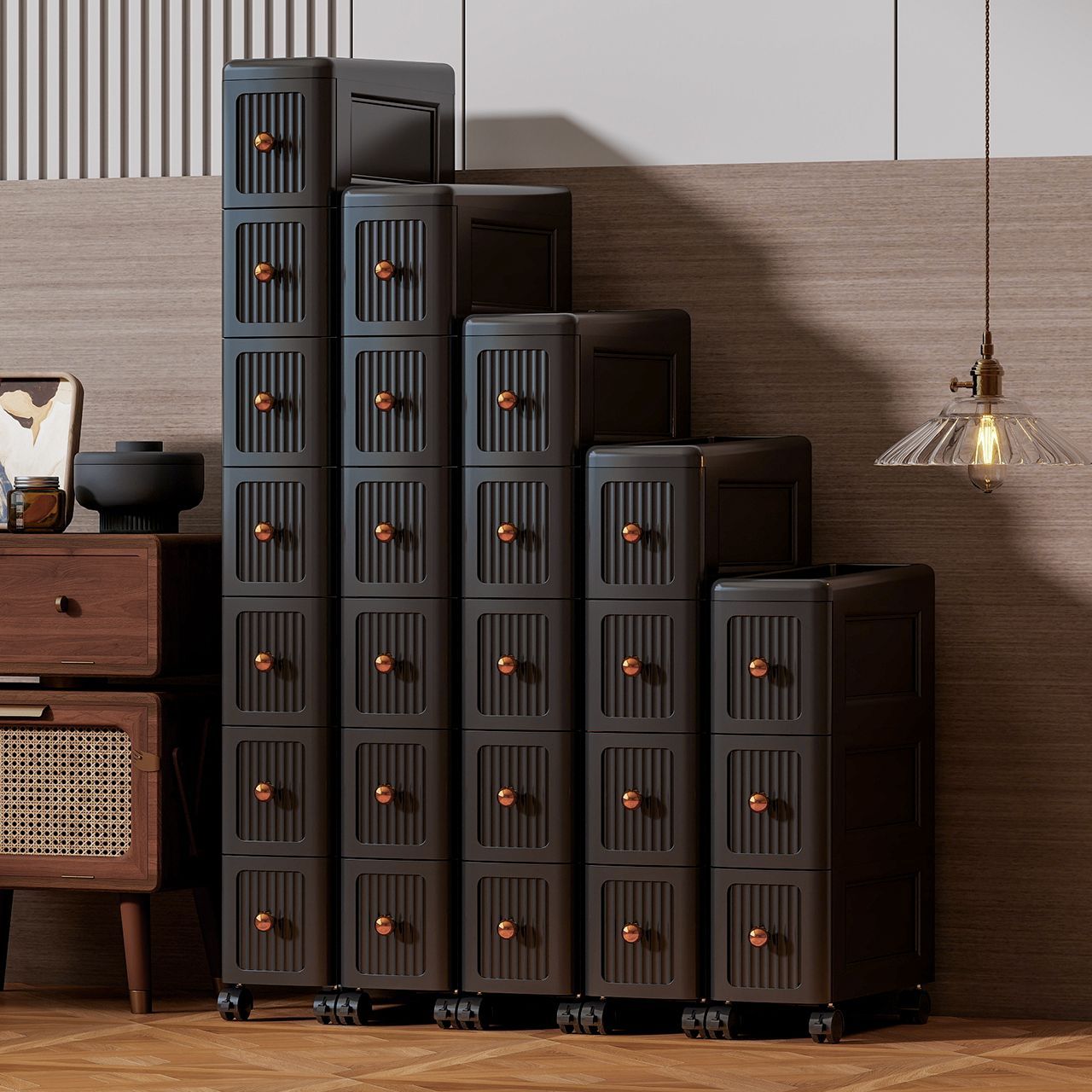 Food Storage For Room - ตู้เก็บของแบบลิ้นชักช่องแคบ 15 ซม. – ตู้เก็บของแบบหลายชั้นสำหรับห้องครัว ห้องน้ำ