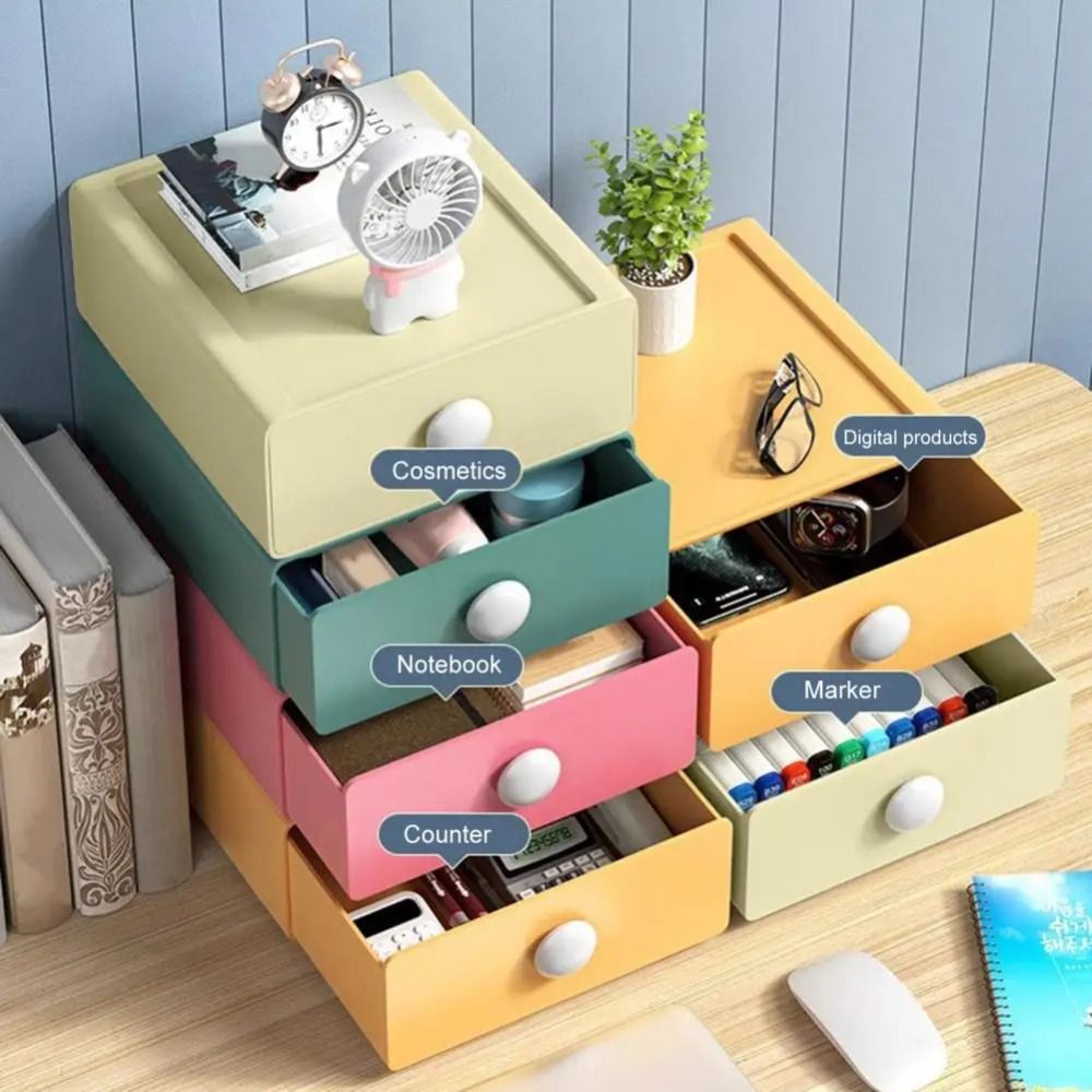กล่องจัดระเบียบโต๊ะแบบวางซ้อนก - Stackable Pantry Bin บทวิจารณ์และราคา