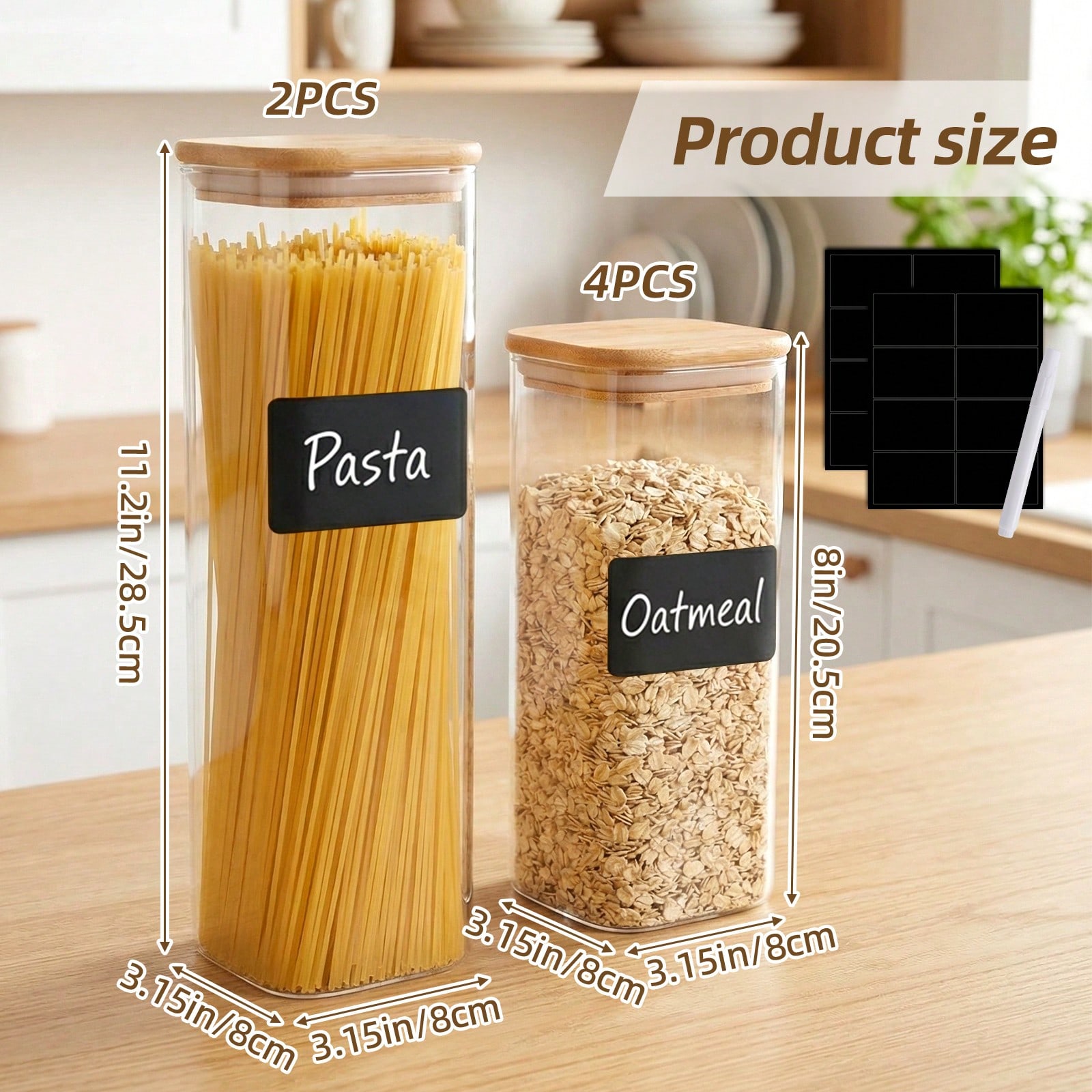 ชุดภาชนะเก็บอาหารแก้วพร้อมฝาปิ - Food Storage In Pantry บทวิจารณ์และราคา