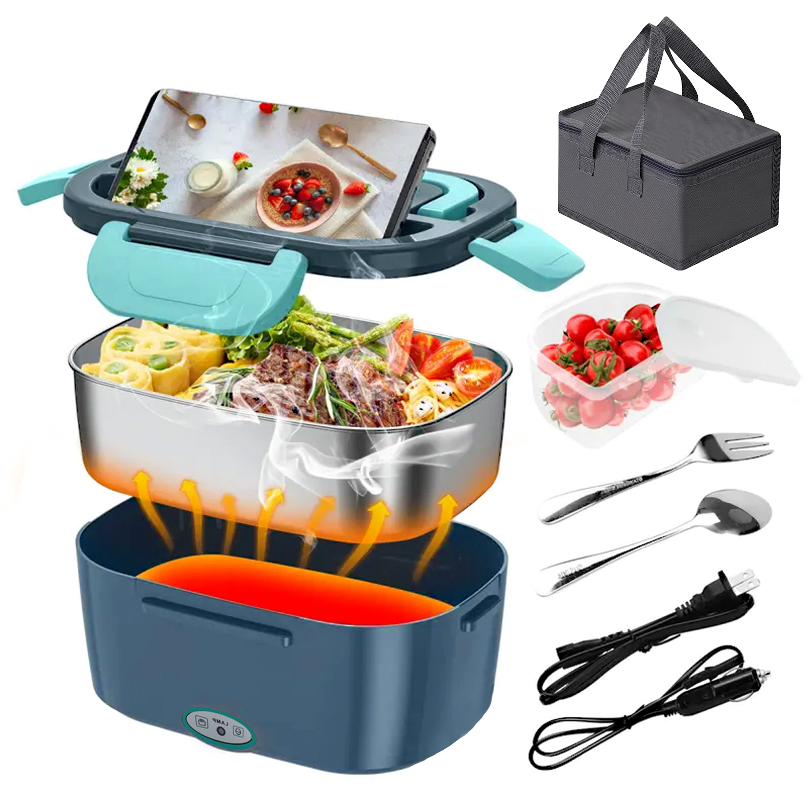 กล่องอาหารกลางวันไฟฟ้า 100W คว - Food Storage Warmer บทวิจารณ์และราคา