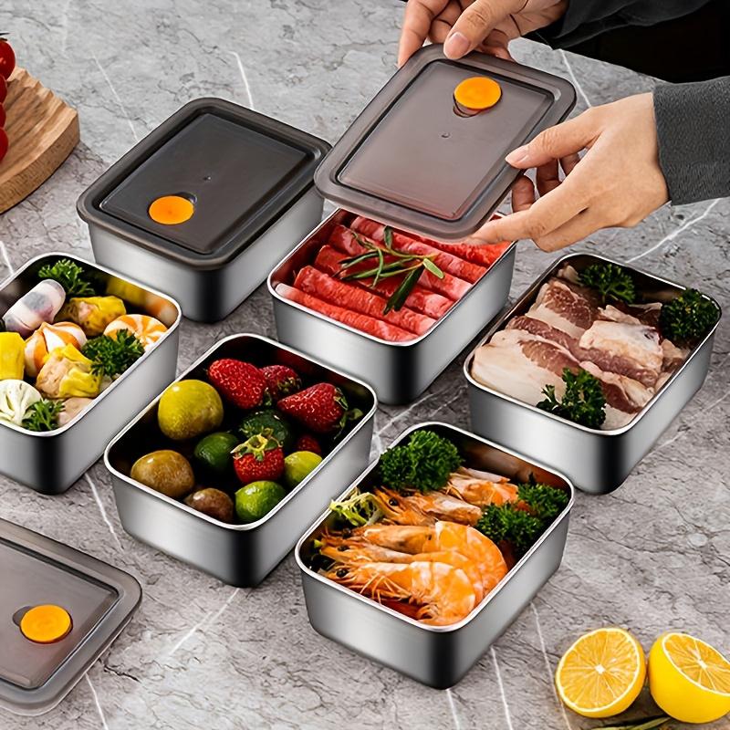 ชุดกล่องเก็บอาหารสแตนเลส 4 ชิ้ - Food Storage In Pantry บทวิจารณ์และราคา