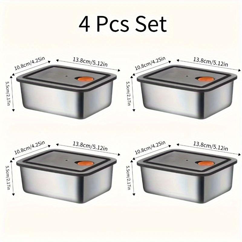 ชุดกล่องเก็บอาหารสแตนเลส 4 ชิ้ - Food Storage In Pantry บทวิจารณ์และราคา