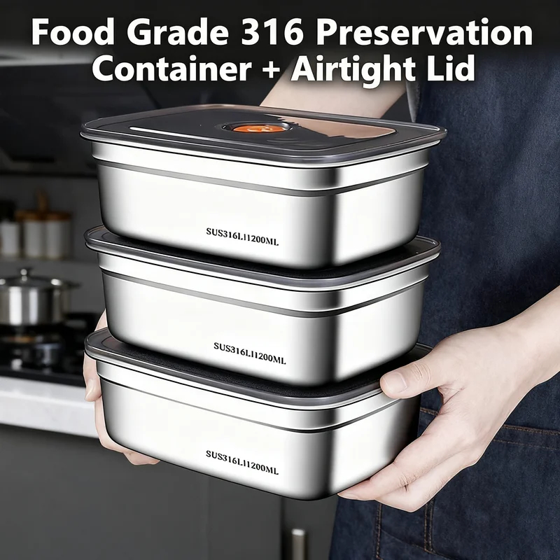 กล่องอาหารสแตนเลสความจุขนาดใหญ - Food Storage Safety บทวิจารณ์และราคา