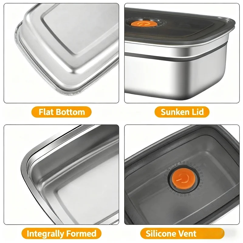 กล่องอาหารสแตนเลสความจุขนาดใหญ - Food Storage Safety บทวิจารณ์และราคา