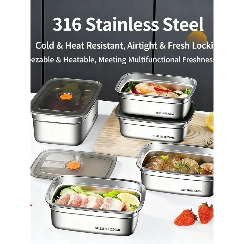 กล่องอาหารสแตนเลสความจุขนาดใหญ - Food Storage Safety บทวิจารณ์และราคา