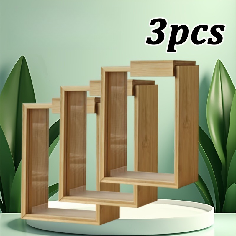 กล่องเก็บของไม้ไผ่ 3 ชิ้น พร้อ - Stackable Pantry Bin บทวิจารณ์และราคา