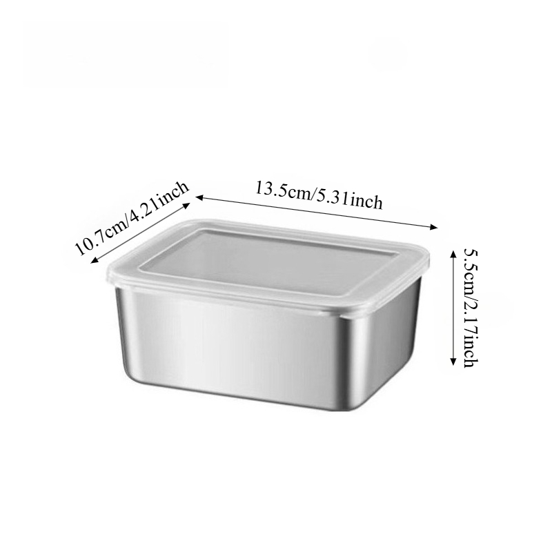 3/6 ชิ้น กล่องเก็บอาหารสแตนเลส - Food Storage Containers With Lids บทวิจารณ์และราคา