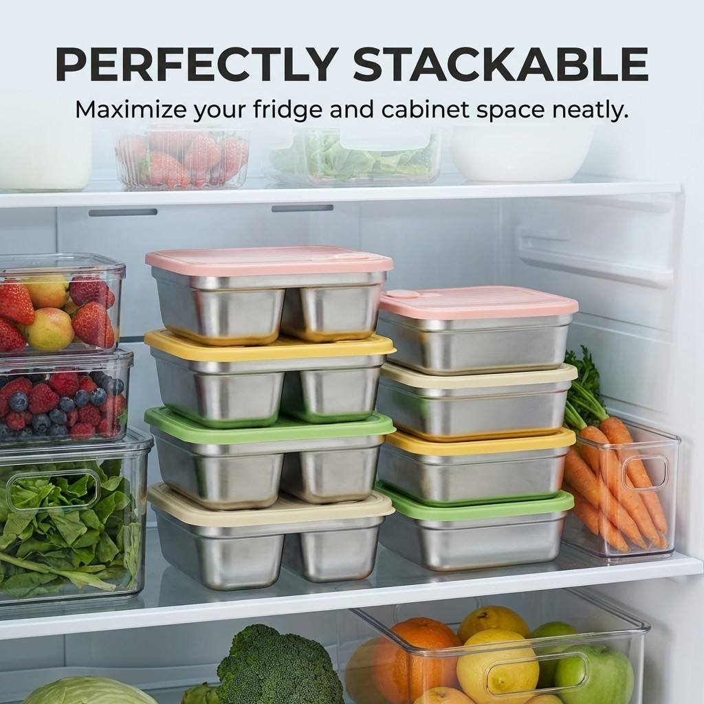 ภาชนะเก็บผักผลไม้แบบวางซ้อนกัน - Food Storage Safety บทวิจารณ์และราคา