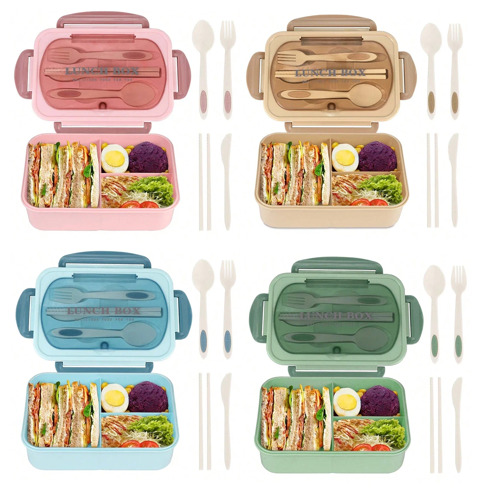 กล่องเบนโตะสำหรับผู้ใหญ่ 3 ช่อ - Food Storage Safety บทวิจารณ์และราคา