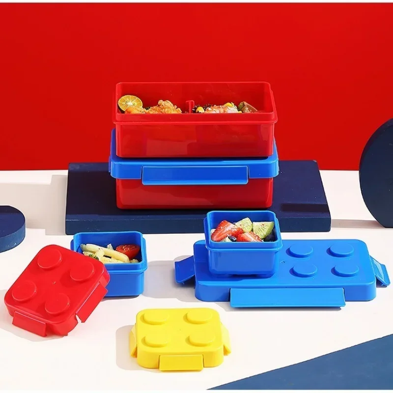 กล่องข้าวเด็กแบบ DIY ตัวต่อเลโ - Food Storage Building บทวิจารณ์และราคา