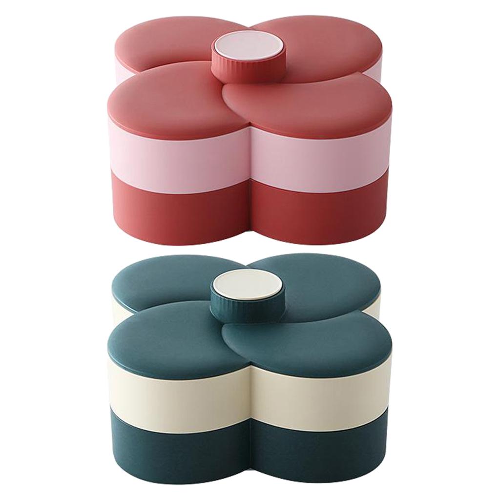 ถาดใส่ขนมลายดอกไม้พร้อมฝาปิด ป - Food Storage Management บทวิจารณ์และราคา