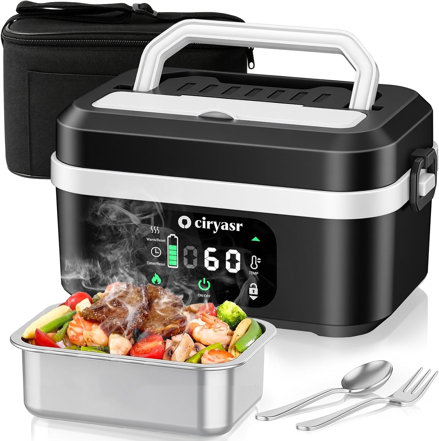 กล่องอาหารกลางวันไฟฟ้าทรงพลัง  - Food Storage Warmer บทวิจารณ์และราคา