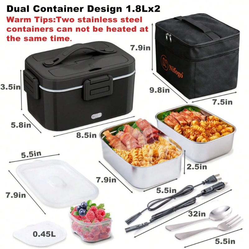 กล่องอาหารอุ่นไฟฟ้า 100W, ความ - Food Storage Warmer บทวิจารณ์และราคา