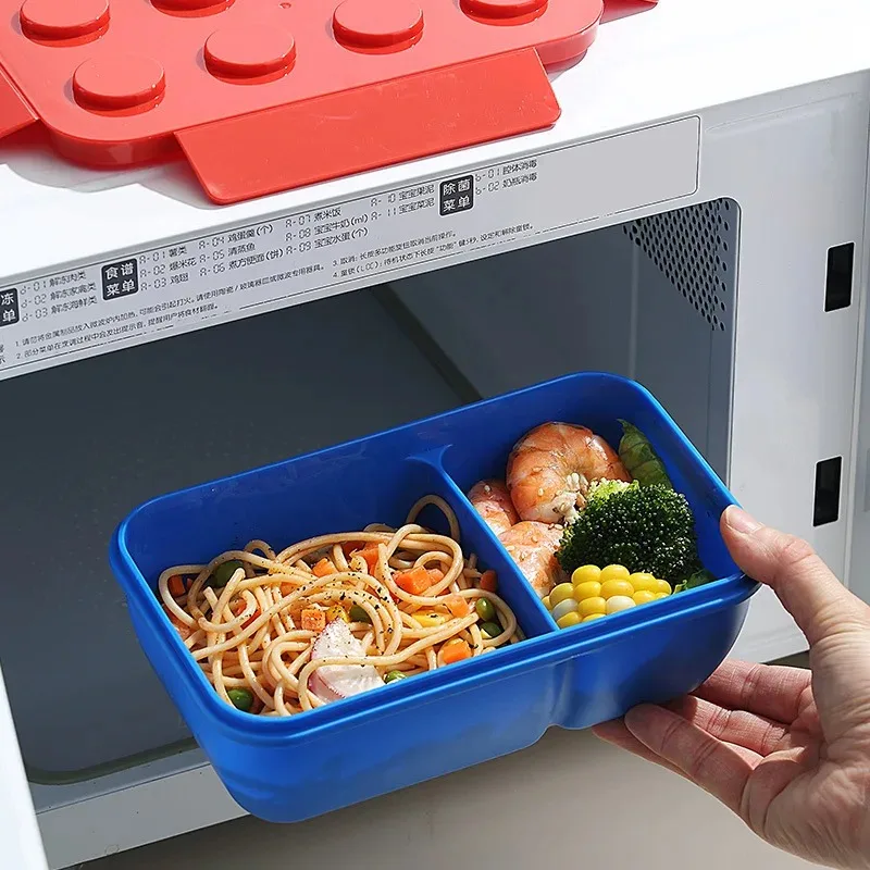 กล่องอาหารกลางวัน DIY แบบตัวต่ - Food Storage Building บทวิจารณ์และราคา