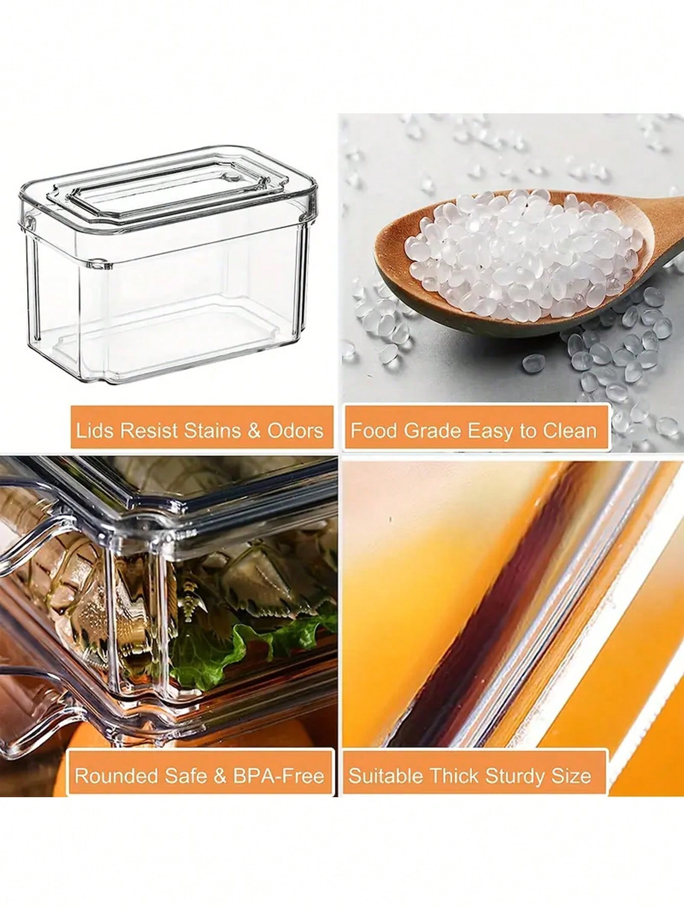 ชุดกล่องจัดระเบียบตู้เย็นแบบซ้ - Stackable Pantry Bin บทวิจารณ์และราคา