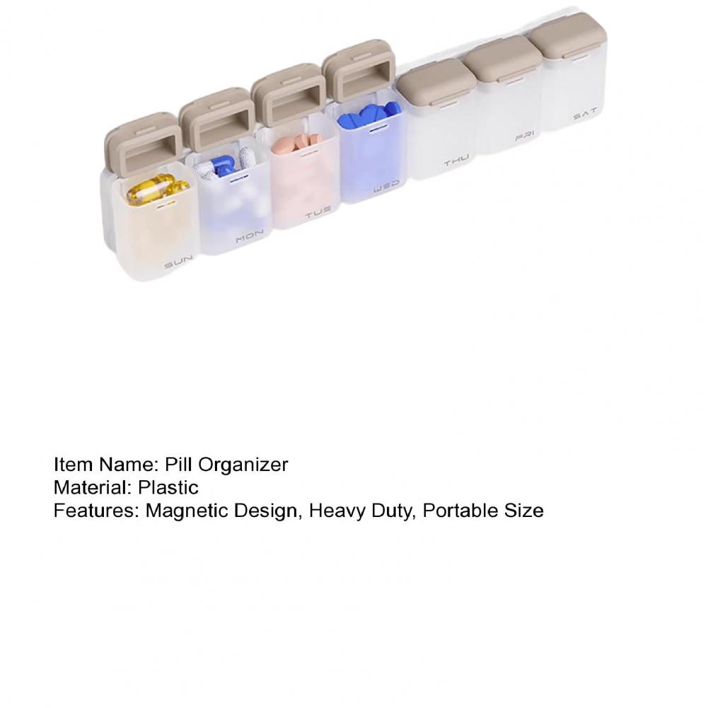 กล่องใส่ยาแม่เหล็กรายสัปดาห์ ก - Food Storage Management บทวิจารณ์และราคา