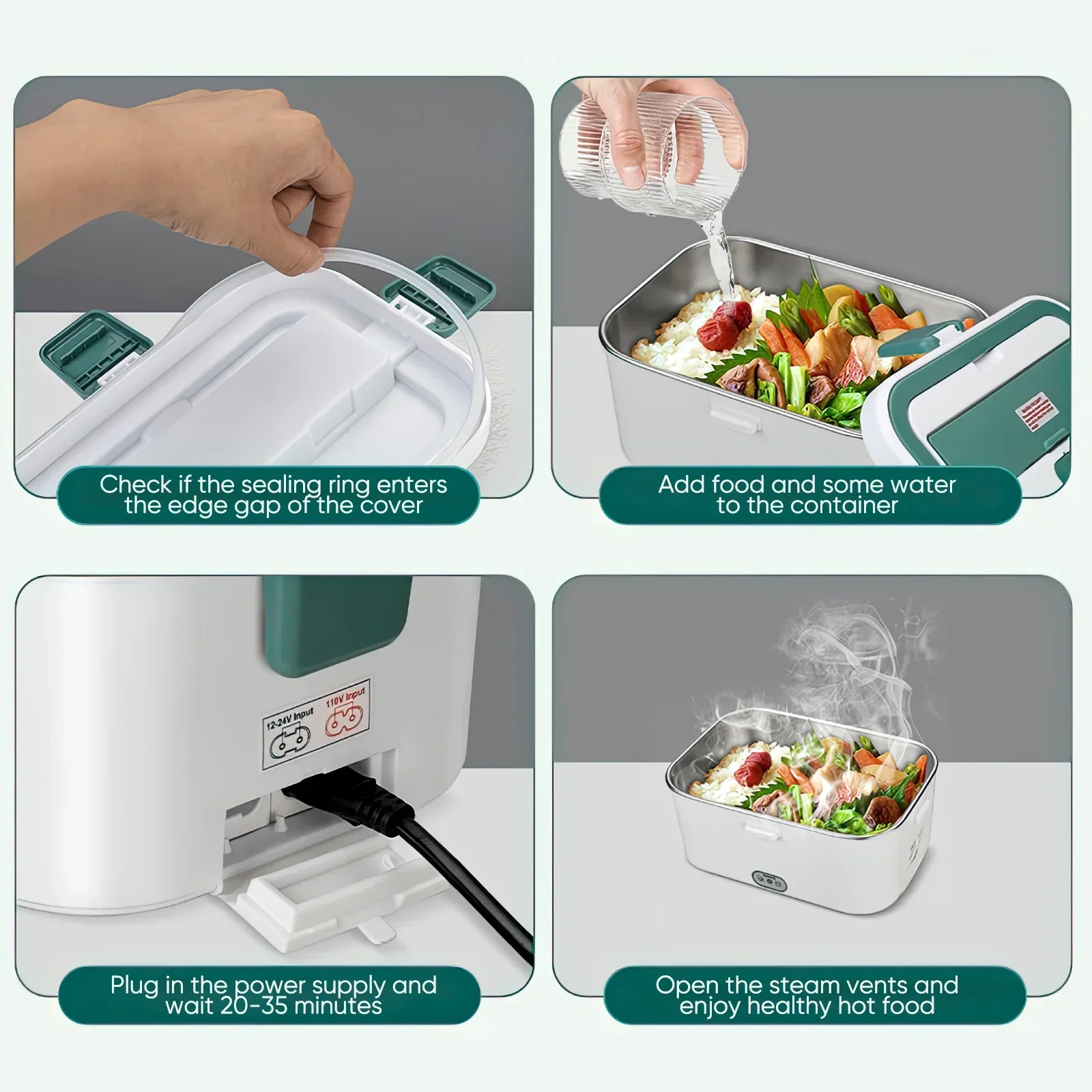 กล่องอาหารกลางวันไฟฟ้าอุ่นอาหา - Food Storage Warmer บทวิจารณ์และราคา
