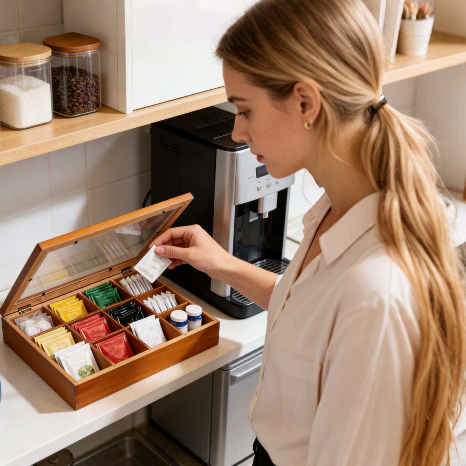 กล่องเก็บถุงชา 12 ช่อง กล่องไม - Stackable Pantry Bin บทวิจารณ์และราคา