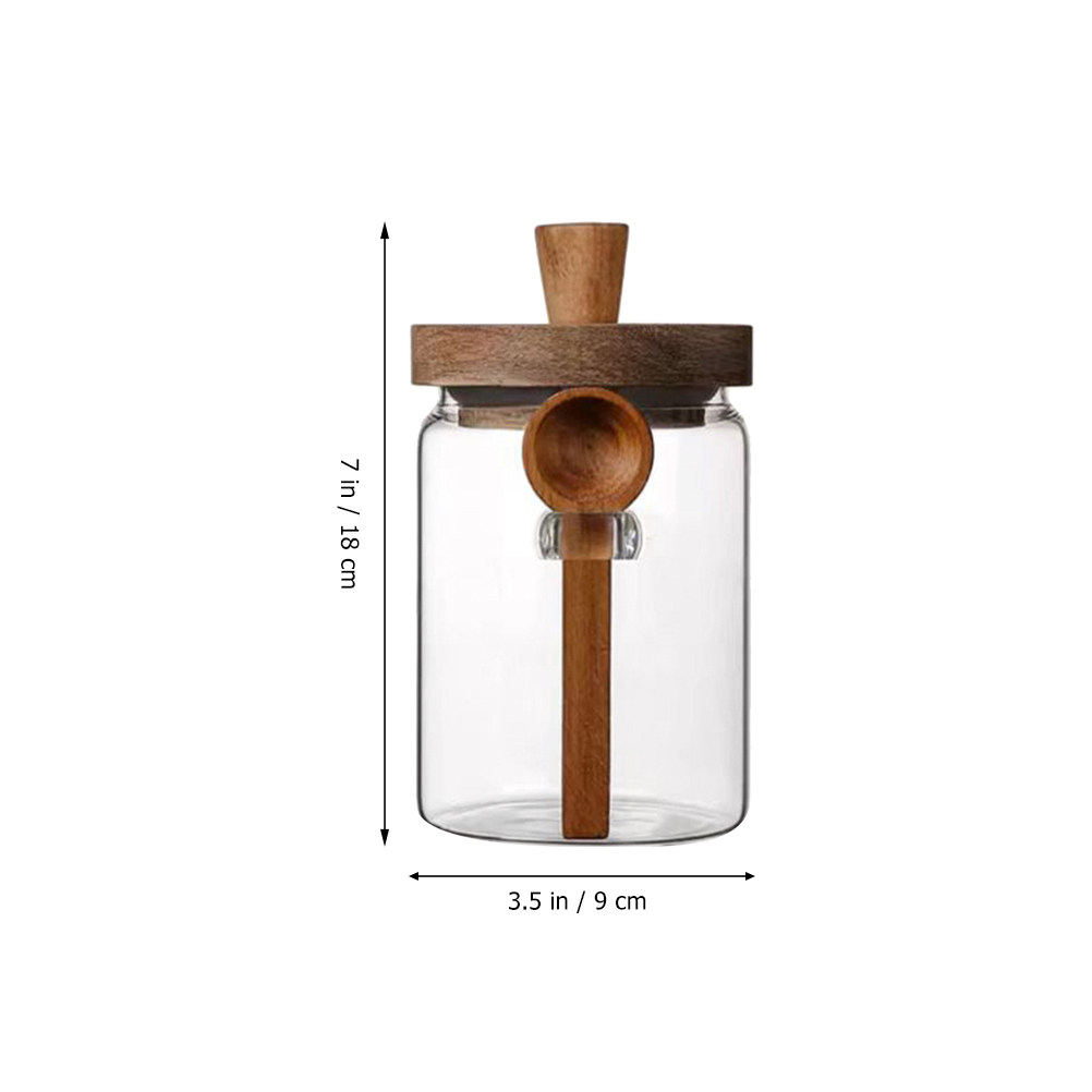 โถเก็บอาหารแก้วใสพร้อมฝาไม้ปิด - Food Storage Containers With Lids บทวิจารณ์และราคา