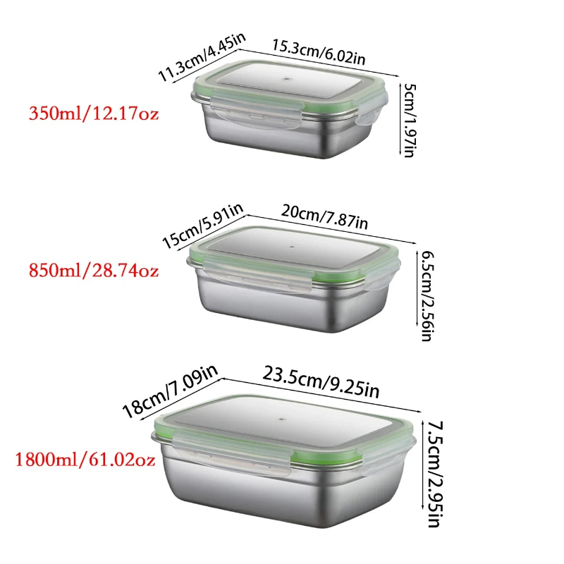 ชุดกล่องอาหารกลางวันสแตนเลส 30 - Food Storage Containers With Lids บทวิจารณ์และราคา