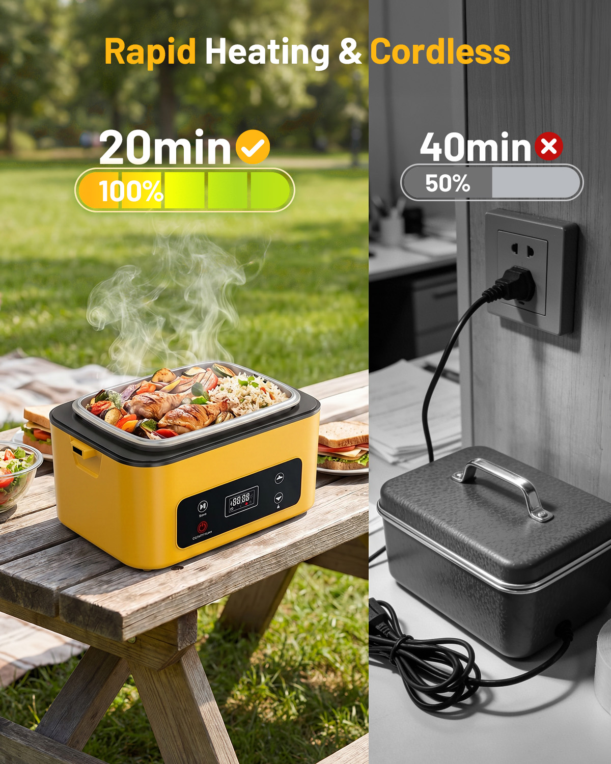 กล่องอาหารอุ่นแบบพกพา TaskStar - Food Storage Warmer บทวิจารณ์และราคา