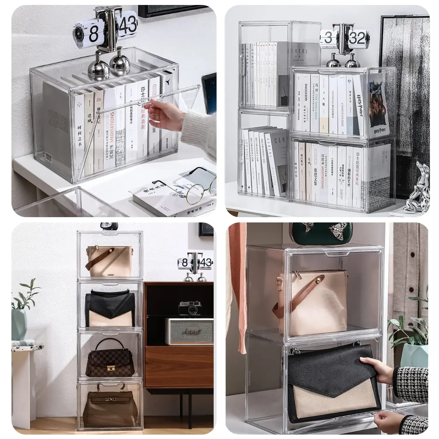 กล่องเก็บของใส ออแกไนเซอร์ ชั้ - Stackable Pantry Bin บทวิจารณ์และราคา