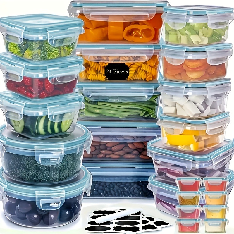 ชุดเก็บอาหารปลอดสาร BPA 48 ชิ้ - Food Storage Containers With Lids บทวิจารณ์และราคา