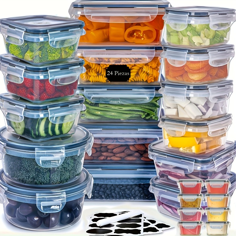 ชุดเก็บอาหารปลอดสาร BPA 48 ชิ้ - Food Storage Containers With Lids บทวิจารณ์และราคา