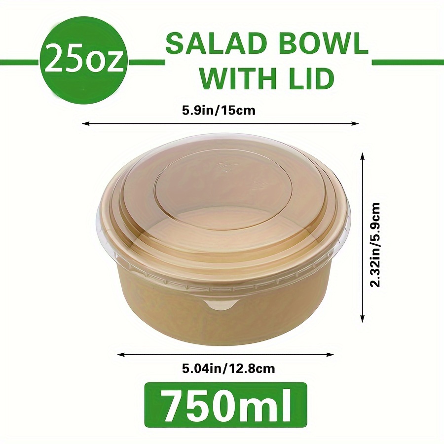 ชามกระดาษขนาด 25 ออนซ์/750 มล. - Food Storage Safety บทวิจารณ์และราคา