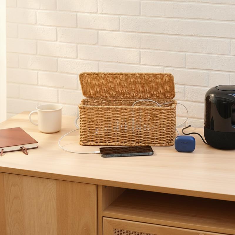 กล่องเก็บสายชาร์จแบบถักมือกันล - Food Storage Management บทวิจารณ์และราคา